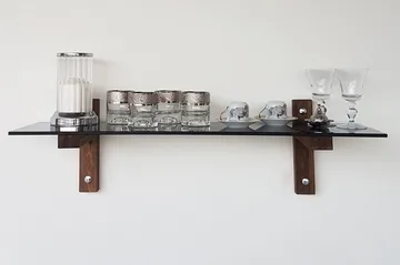 Michaelchristop Vegghylle 85 cm - Valnøtt - Oppbevaring - Hylle - Vegghylle