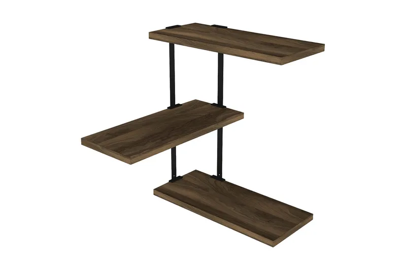 Mohed Vegghylle 45 cm - Brun/Svart - Oppbevaring - Hylle - Vegghylle