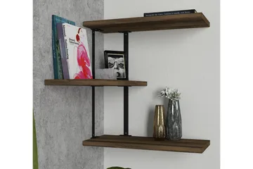 Mohed Vegghylle 45 cm - Brun/Svart - Oppbevaring - Hylle - Vegghylle