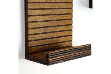 Nagaji Vegghylle 13 cm - Valnøtt - Oppbevaring - Hylle - Vegghylle