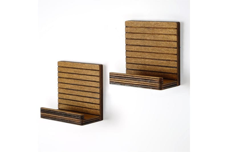 Nagaji Vegghylle 13 cm - Valnøtt - Oppbevaring - Hylle - Vegghylle