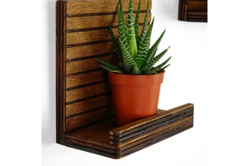 Nagaji Vegghylle 13 cm - Valnøtt - Oppbevaring - Hylle - Vegghylle