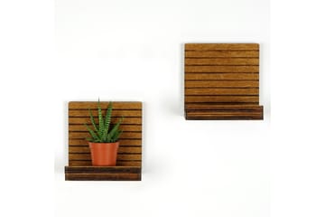 Nagaji Vegghylle 13 cm - Valnøtt - Oppbevaring - Hylle - Vegghylle