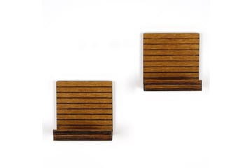 Nagaji Vegghylle 13 cm - Valnøtt - Oppbevaring - Hylle - Vegghylle
