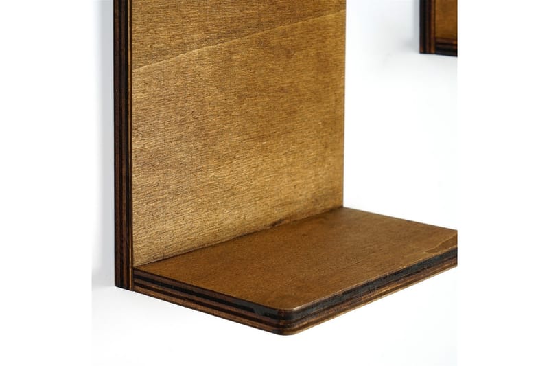 Nagaji Vegghylle 16 cm - Valnøtt - Oppbevaring - Hylle - Vegghylle