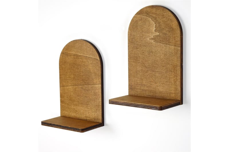 Nagaji Vegghylle 16 cm - Valnøtt - Oppbevaring - Hylle - Vegghylle