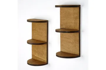 Nagaji Vegghylle 30 cm - Valnøtt - Oppbevaring - Hylle - Vegghylle