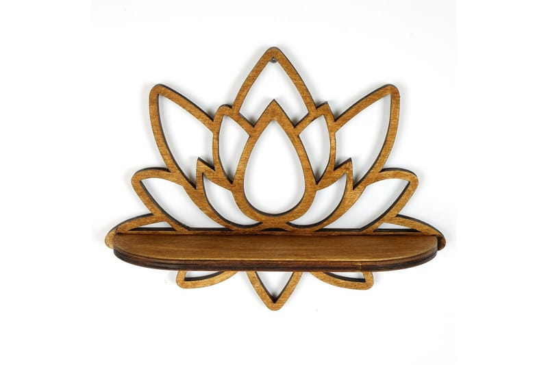 Nagaji Vegghylle 33 cm - Valnøtt - Oppbevaring - Hylle - Vegghylle