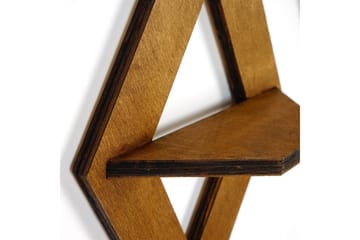 Nagaji Vegghylle 38 cm - Valnøtt - Oppbevaring - Hylle - Vegghylle