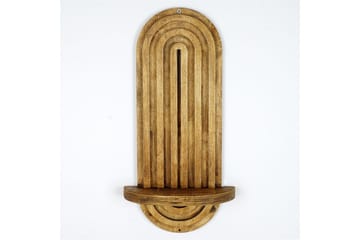 Nagaji Vegghylle 40 cm i Tre - Lysebrun - Oppbevaring - Hylle - Vegghylle