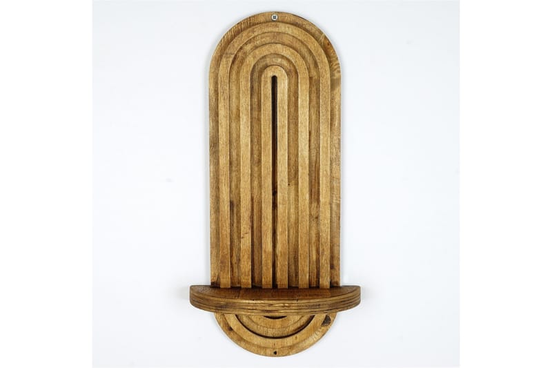 Nagaji Vegghylle 40 cm i Tre - Lysebrun - Oppbevaring - Hylle - Vegghylle