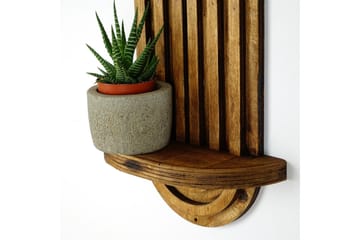 Nagaji Vegghylle 40 cm i Tre - Lysebrun - Oppbevaring - Hylle - Vegghylle