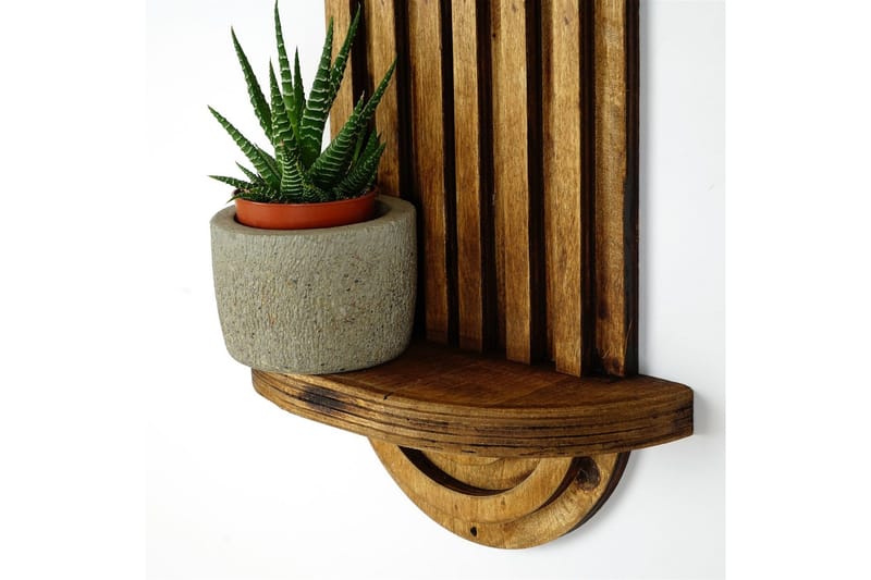 Nagaji Vegghylle 40 cm i Tre - Lysebrun - Oppbevaring - Hylle - Vegghylle
