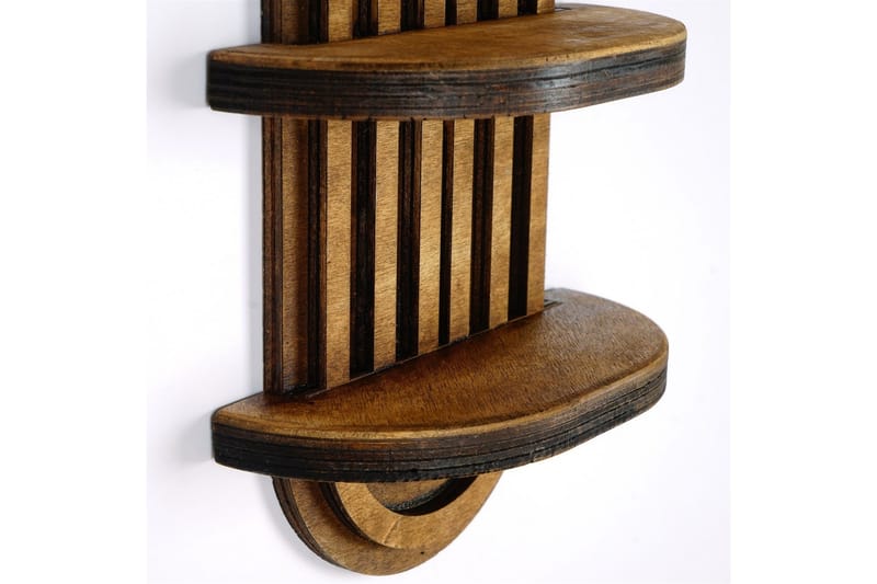 Nagaji Vegghylle 40 cm - Valnøtt - Oppbevaring - Hylle - Vegghylle