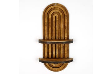 Nagaji Vegghylle 40 cm - Valnøtt - Oppbevaring - Hylle - Vegghylle