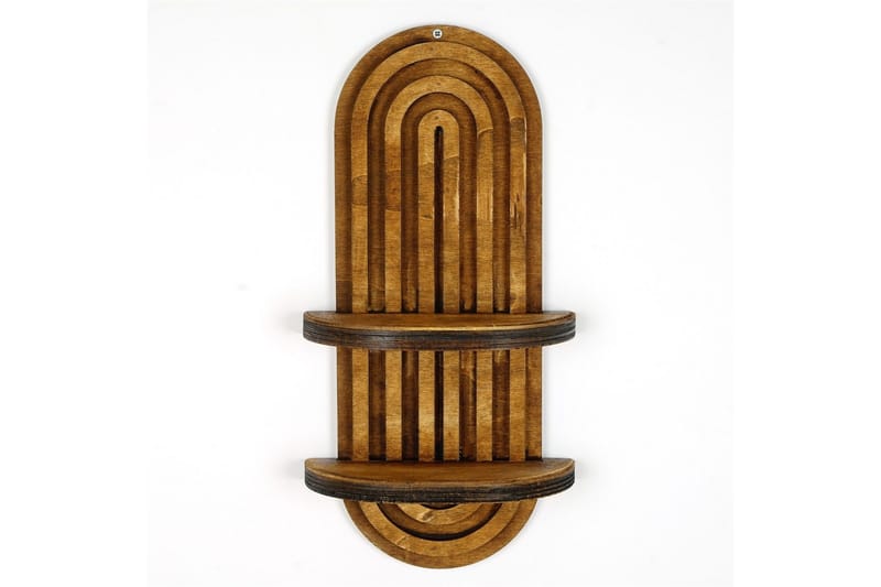 Nagaji Vegghylle 40 cm - Valnøtt - Oppbevaring - Hylle - Vegghylle