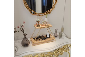 Naomasa Vegghylle 38 cm - Brun/Gull - Oppbevaring - Hylle - Vegghylle