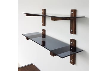 Nelams Vegghylle 85 cm - Valnöt - Oppbevaring - Hylle - Vegghylle