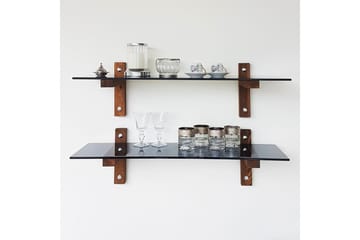 Nelams Vegghylle 85 cm - Valnöt - Oppbevaring - Hylle - Vegghylle