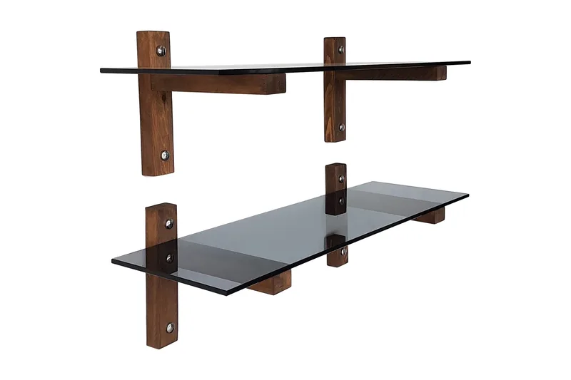 Nelams Vegghylle 85 cm - Valnöt - Oppbevaring - Hylle - Vegghylle