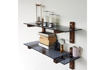 Nelams Vegghylle 85 cm - Valnöt - Oppbevaring - Hylle - Vegghylle