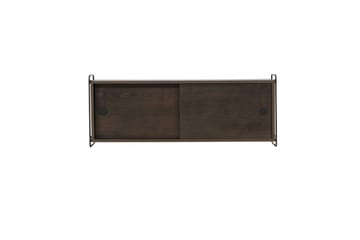 Paris Vegghylle 122x35 cm i Tre med Metallramme - Brun - Oppbevaring - Hylle - Vegghylle