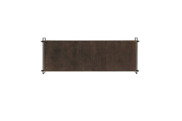 Paris Vegghylle 122x35 cm i Tre med Metallramme - Brun - Oppbevaring - Hylle - Vegghylle