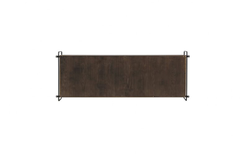 Paris Vegghylle 122x35 cm i Tre med Metallramme - Brun - Oppbevaring - Hylle - Vegghylle