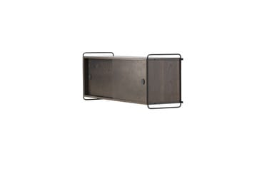 Paris Vegghylle 122x35 cm i Tre med Metallramme - Brun - Oppbevaring - Hylle - Vegghylle