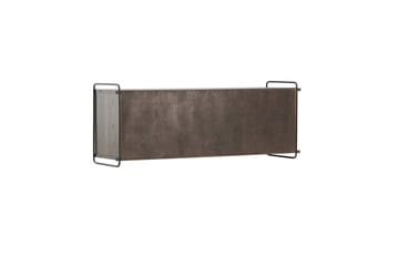 Paris Vegghylle 122x35 cm i Tre med Metallramme - Brun - Oppbevaring - Hylle - Vegghylle