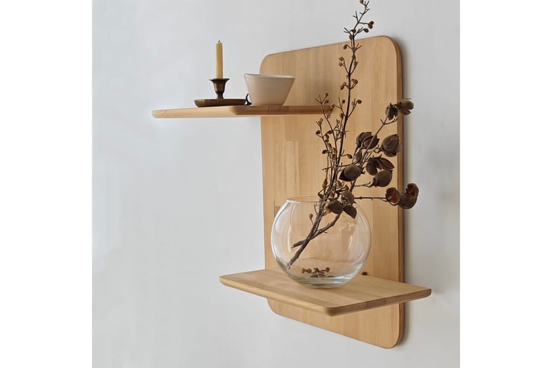 Pictou Vegghylle 66 cm - Eik - Oppbevaring - Hylle - Vegghylle