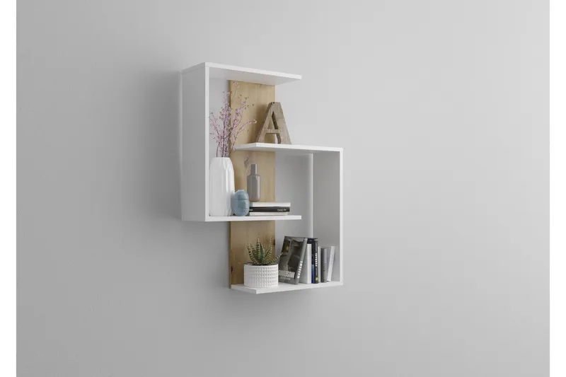 Prabhat Vegghylle 44 cm - Brun - Oppbevaring - Hylle - Vegghylle