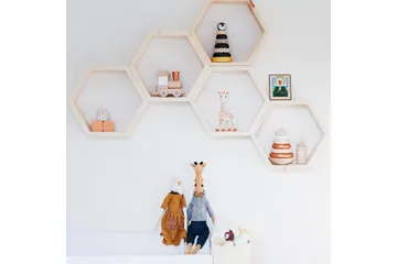 Pukkuri Vegghylle 36 cm - Brun - Oppbevaring - Hylle - Vegghylle