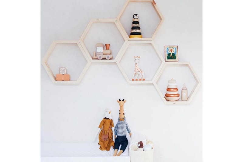 Pukkuri Vegghylle 36 cm - Brun - Oppbevaring - Hylle - Vegghylle