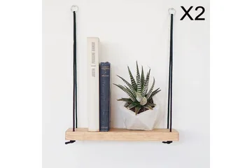 Pukkuri Vegghylle 40 cm - Brun - Oppbevaring - Hylle - Vegghylle