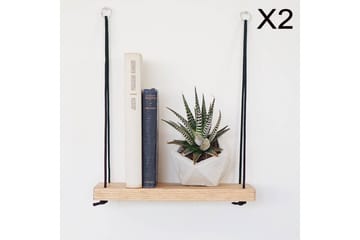 Pukkuri Vegghylle 40 cm - Brun - Oppbevaring - Hylle - Vegghylle