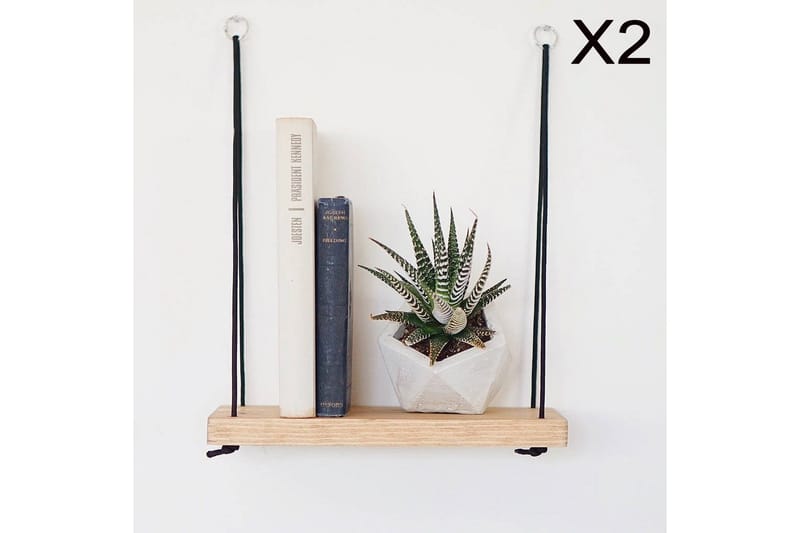 Pukkuri Vegghylle 40 cm - Brun - Oppbevaring - Hylle - Vegghylle