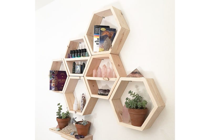 Pukkuri Vegghylle 42 cm - Brun - Oppbevaring - Hylle - Vegghylle