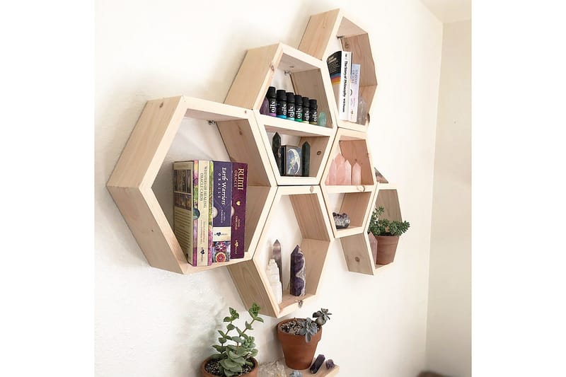 Pukkuri Vegghylle 42 cm - Brun - Oppbevaring - Hylle - Vegghylle