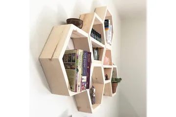 Pukkuri Vegghylle 42 cm - Brun - Oppbevaring - Hylle - Vegghylle