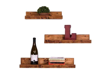 Pukkuri Vegghylle 60 cm - Brun - Oppbevaring - Hylle - Vegghylle