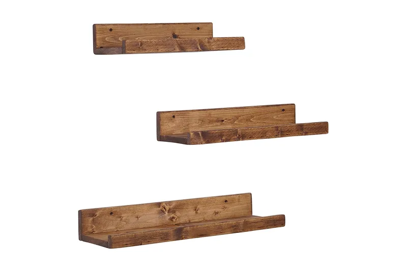 Pukkuri Vegghylle 60 cm, Brun