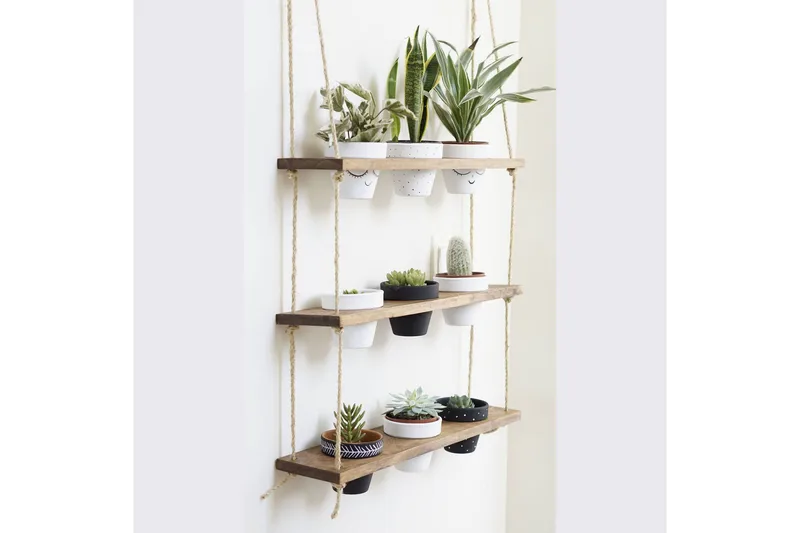 Pukkuri Vegghylle 60 cm - Brun - Oppbevaring - Hylle - Vegghylle