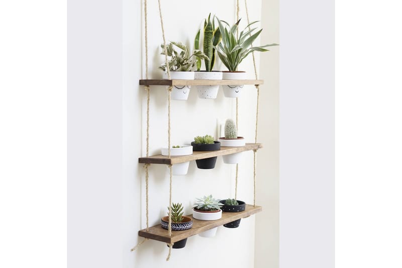 Pukkuri Vegghylle 60 cm - Brun - Oppbevaring - Hylle - Vegghylle