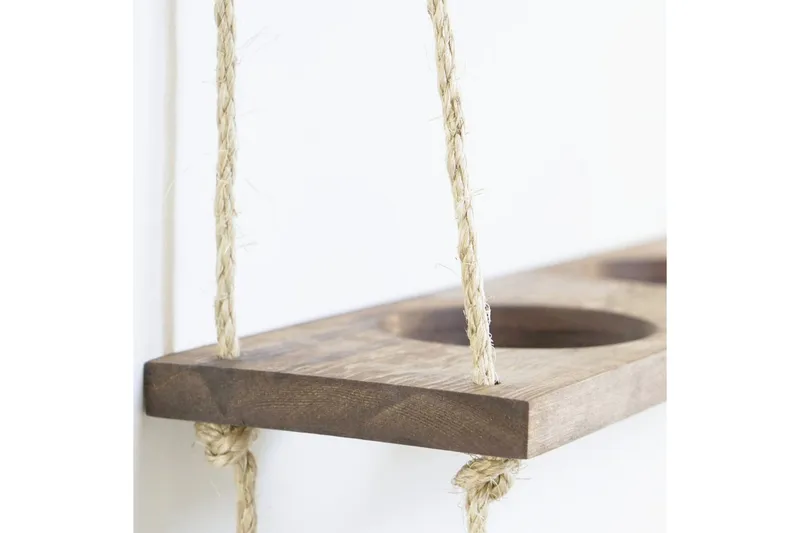 Pukkuri Vegghylle 60 cm - Brun - Oppbevaring - Hylle - Vegghylle