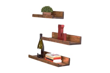 Pukkuri Vegghylle 60 cm - Brun - Oppbevaring - Hylle - Vegghylle