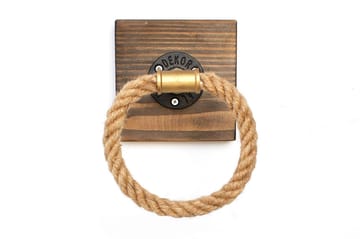 Pukkuri Veggoppheng 14 cm - Brun - Interiør - Baderomsinnredning - Håndklehengere