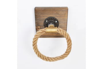 Pukkuri Veggoppheng 14 cm - Brun - Interiør - Baderomsinnredning - Håndklehengere