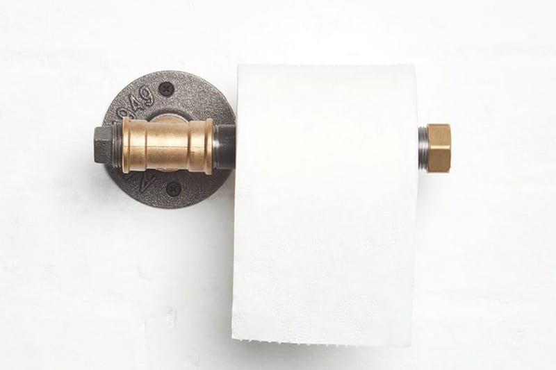 Pukkuri Veggoppheng 22 cm - Svart/Gul - Interiør - Baderomsinnredning - Toalettrullholdere