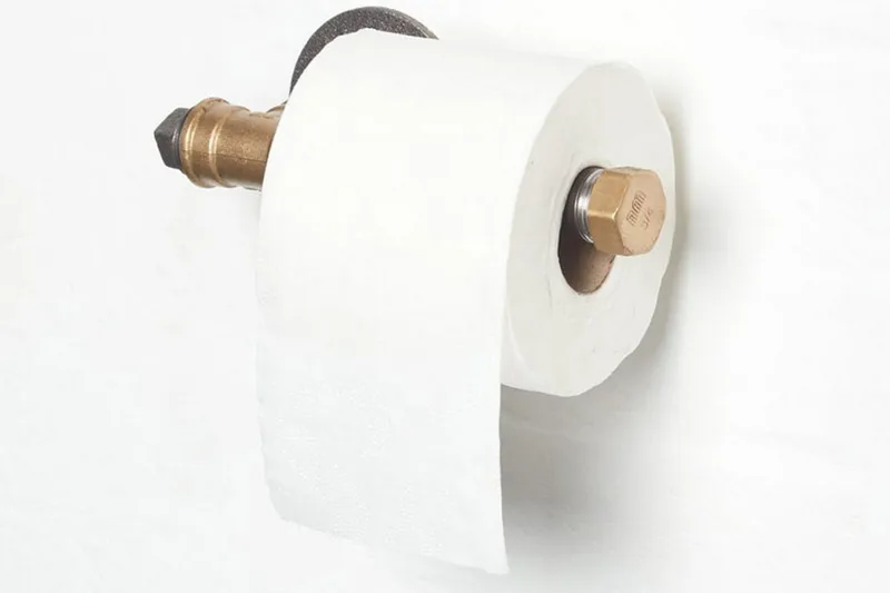 Pukkuri Veggoppheng 22 cm - Svart/Gul - Interiør - Baderomsinnredning - Toalettrullholdere